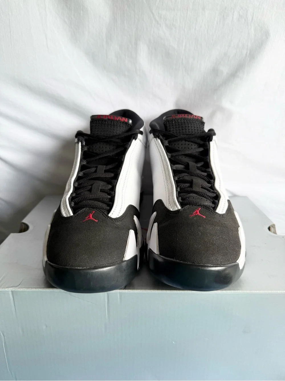 AUTHENTIC Jordan 14 Retro Black Toe size 11.5 487471-160 2024 PRE-OWNED